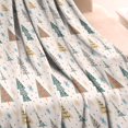 thumbnail image 3 of Beige Christmas Tree Pattern Blanket,Comfortable Soft Flannel Throw Blanket,All Season,Warm Lightweight Blankets for Sofa Bed Couch Living Room Chair,30"x40", 3 of 4