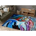 thumbnail image 3 of Abstract Rugs, Gift For Him Rugs, 3D Printeds Rug, Colorful Rug, Rugs, Door Mat Rugs, Horse Rug, Animal Rug, Non Slip Rug, Living Room Rug, 2'x3' - 60x90 cm, 3 of 8