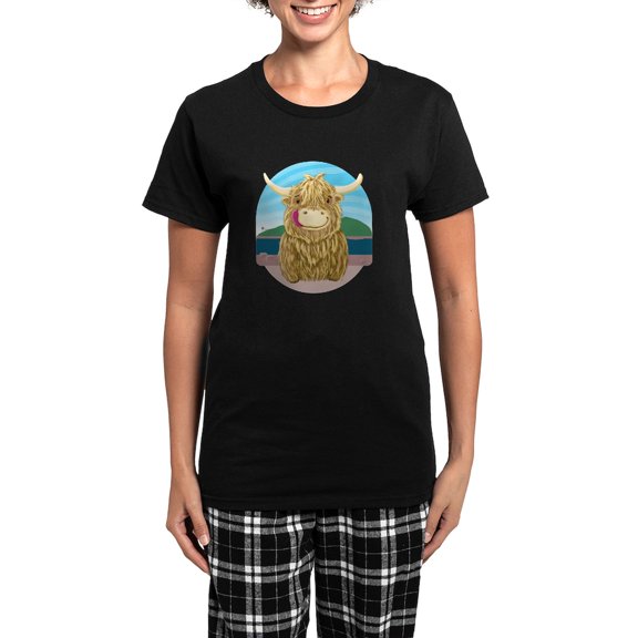 CafePress - Women's Dark Pajamas - Women's Short Sleeve Print T-Shirt and Pants Dark Cotton Pajama Set