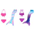 thumbnail image 1 of (2-Pack) Rinsvye Girls Bikini Three Piece Set With Top And Tail Skirt For Beach Vacation, 1 of 4