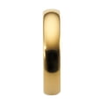 thumbnail image 6 of Gold Plated 4mm Polished Tungsten Carbide Wedding Ring Classic Half Dome Band Size 5.5, 6 of 6