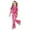 A02-Hot Pink, variant on LRen Toddler Girl Outfits 2t Bow Short Sleeved T Shirt and Flare Pants Outfits Set Round Neck Loose Fit Girls' Two Piece Summer Set Preppy Clothes Valentines Day Classroom Gifts