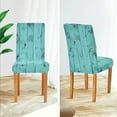 thumbnail image 5 of Teal Turquoise Dining Chair Covers Set of 4 Spandex Stretch Seat Protector for Living Room Ceremony Hotel, 5 of 6
