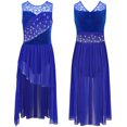 thumbnail image 2 of renvena Lyrical Dance Dress for Girls Flowy Chiffon Skirt Contemporary Ballet Tutu Leotard Dancewear Blue 16, 2 of 7