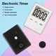 thumbnail image 4 of Temporizador de cocina digital magnético para cocinar y hornear, LCD, alarma de cuenta regresiva, alarma de cuenta regresiva, reloj magnético, reloj para dormir, temporizador de cocina, 4 of 4