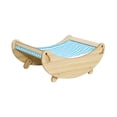 thumbnail image 4 of TISHITA Cat Rocking Chair Cat Hammock Swing Bed Removable Pet Rocking Swing Bed Elevated Blue White, 4 of 8