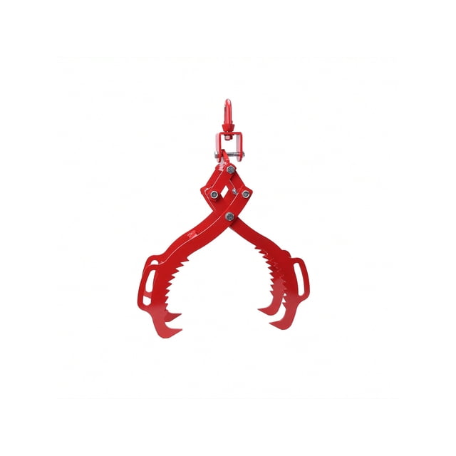 28 Inch/32 Inch Log Lifting Tongs With 4 Claw Hook, Claw Hook Log Lifting, Handling, Dragging Carrying Tool, Red