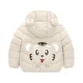 thumbnail image 2 of ketyyh-chn99 Girl Jacket Winter Coat for Girls 6x Toddler Boys Girls Winter Windproof Cartoon Tiger Prints Bear Ears Girls Small Jacket, 2 of 3