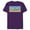 Purple, variant on The Simpsons Isle Style Beach Surfing Bart and the Crew - Short Sleeve Blended T-Shirt for Adults - Customized-Purple