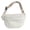 White, variant on husxh Unisex Furry Fanny Pack Zipper Closure Solid Shoulder Bag Fashion Multifunctional Foldable Lightweight Girls Boys Versatile Bag