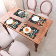 thumbnail image 6 of XMXT 1 Pcs Woven Placemats, Colorful Retro Print Stain Resistant Anti-Skid Placemat for Kitchen Table, 12 x 18 inches, 6 of 6