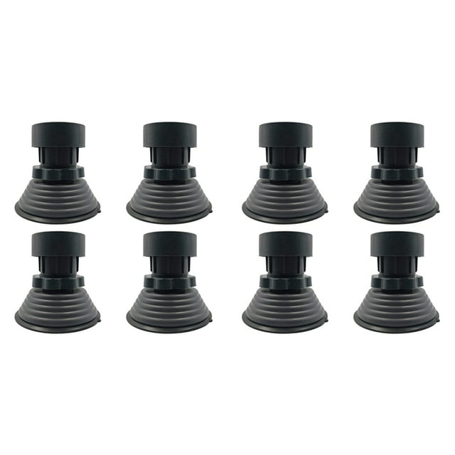 8X Support de Machine à Laver Hauteur Réglable Anti-Vibration Patins pour Laveuse et Sécheuse