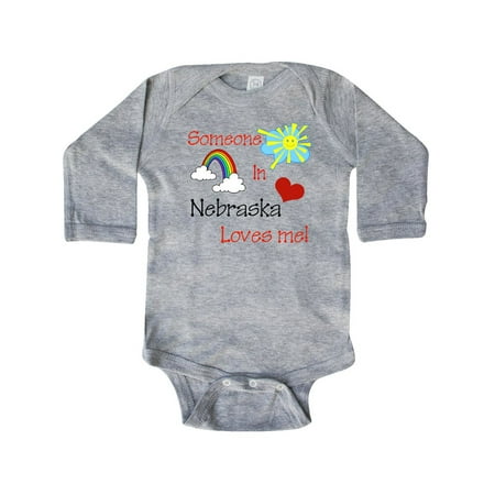 Nebraska Girl - Someone in Nebraska loves me! Long Sleeve Creeper