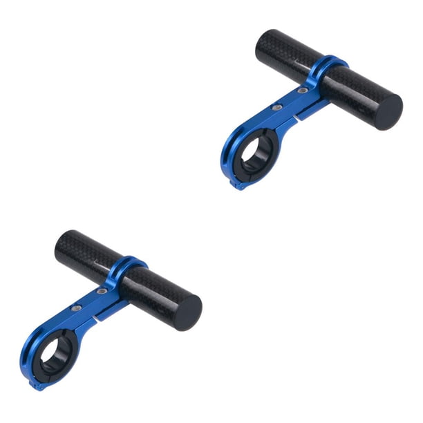 Advancent Extensor de manillar de bicicleta, barra de manillar Universal, adaptador de estante de extensión de teléfono, piezas extendidas de MTB, fibra Rojo Fibra de carbon 2piezas Advancent CBP211346