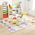 thumbnail image 3 of Janvonne Animal Alphabet Kids Area Rug - Soft ABC Learning Carpet, Non-Slip Washable Play Mat for Nursery Playroom Bedroom,5'x7',beige, 3 of 9