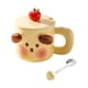 thumbnail image 4 of Taza de café de cerámica, taza de té, tazas para bebidas frías y calientes, taza de leche creativa reutilizable Perro amarillo, 4 of 9