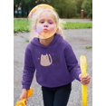 thumbnail image 2 of Funny Cute Kitten Spell Hoodie Toddler -Image by Shutterstock,  4 Toddler, 2 of 4