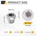 thumbnail image 2 of 80 Pcs M4x0.7mm Acorn Cap Nuts, 304 Stainless Steel Hex Cap Dome Head Nuts, 2 of 6