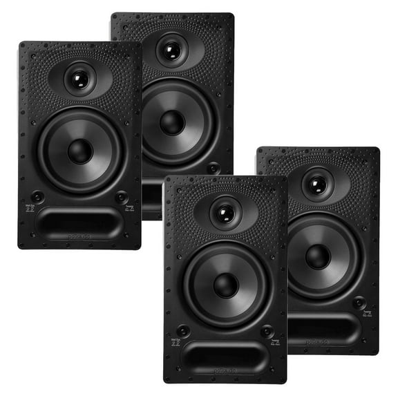 Polk Audio 65-RT Vanishing In Wall Speakers  - 4 Pack (White)