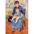 thumbnail image 2 of Renoir, Pierre-Auguste 11x14 White Modern Wood Framed Museum Art Print Titled - Young Mother 1881, 2 of 4