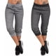 thumbnail image 4 of Sonducket Pantalones de mujer Pantalones recortados con cordón Cintura elástica informal Ropa deportiva Prendas para la parte inferior del cuerpo Negro SG, 4 of 6