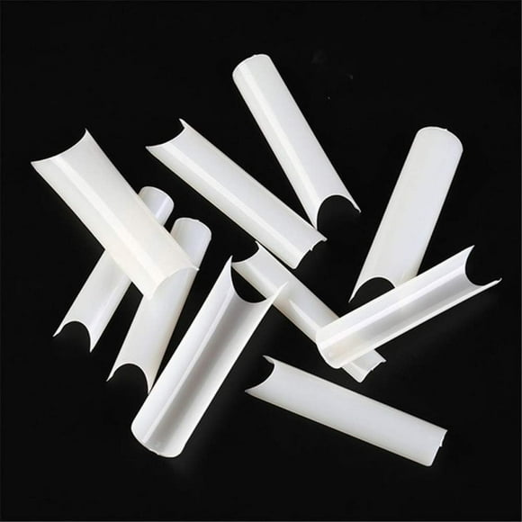shiyou-Yimart Long C Curved False Nail Tips - C Curved Nail Tips - Long C Curve False Nails - 500pcs XL C Curve Fake Nails Premium Square French Acrylic Nail Tips (Natural, xl)