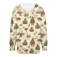 thumbnail image 4 of NMMUED Christmas Hoodies for Women Hooded Sweatshirts for Women Christmas Outfits for Women Soft Hoodies for Women Holiday Hoodies for Women Cute Hoodies Womens Christmas Tops Dark Green 2 L, 4 of 5