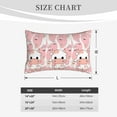 thumbnail image 6 of Bixox Cute Cow Pink Printed Pillow Protector,Super Soft Ideal for Home,Guests,Rentals - 16"x24", 6 of 8