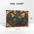 thumbnail image 4 of 8x12 inch Canvas Painting Wall Art Decor Retro Earth Map,Man Cave,Bedroom,Study,Cafes Wall Decor Prints & Poster,Classic Earth Map Art Oil Painting Canvas,Gift For Map Collector,Library,Cafe, 4 of 6