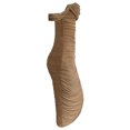 thumbnail image 3 of Vestido de color sólido de mujer sexy con hombros descubiertos, plisado, cintura alta, bodycon, dobl Abanopi Beige/M, 3 of 7