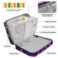 thumbnail image 4 of Haosy Accordion File Organizer Zipper Binder 500 Sheet 6-Tab Expanding File Folder Multi-Pocket 1.2 Inch 3 Ring Pixel Octopus, 4 of 7