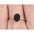 thumbnail image 5 of 1.25 Carat Classic Oval Black Diamond Moissanite And Moissanite Diamond Solitaire Engagement Ring on 10k Yellow Gold, 5 of 6