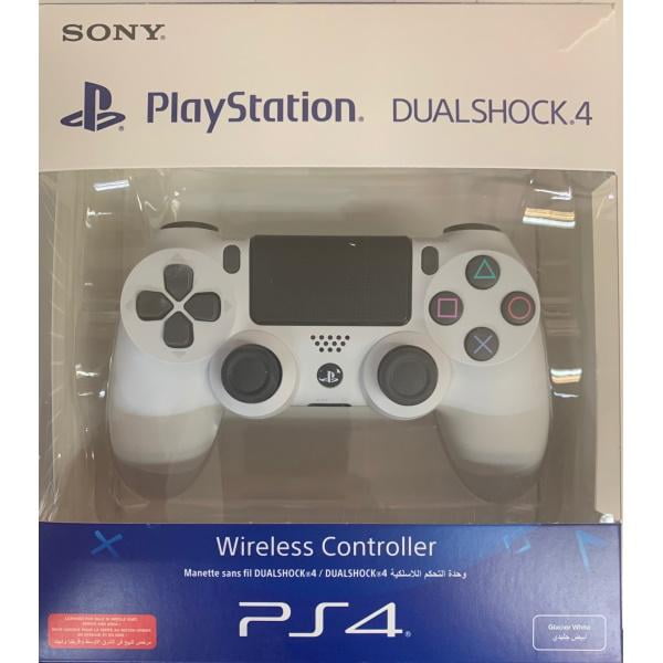  Sony PlayStation DualShock 4 Controller - Glacier White : Video  Games