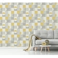 Fine Décor Marino Mustard Geometric Wallpaper