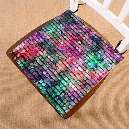 

PHFZK Colorful Brick Chair Pad Artwork Seat Cushion Chair Cushion Floor Cushion Two Sides Size 18x18 inches