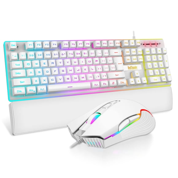Combo de teclado y ratón para juegos RedThunder K10 RGB retroiluminado