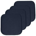 thumbnail image 2 of Charlotte Jacquard Cover Memory Foam Chair Pads 4 Pack Navy, 2 of 6
