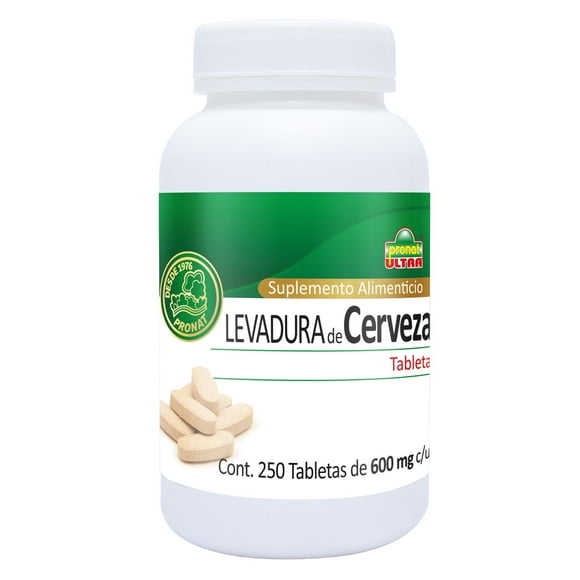 Levadura de cerveza 250 tabletas de 600 mg Pronat Pronat PRONATLEVADURATABS