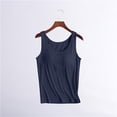thumbnail image 5 of Women Built In Bra Tank Top Padded Yoga Shirt Shelf Bra Workout Camisole Casual Undershirt, 5 of 8