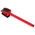 thumbnail image 2 of Bull Red Plastic 2 In 1 Grill Brush with Long Handle & Stainless Steel Bristles, 2 of 2