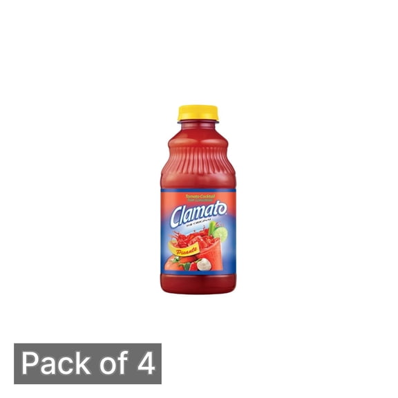 Clamato Picante Tomato Juice (Pack of 4)