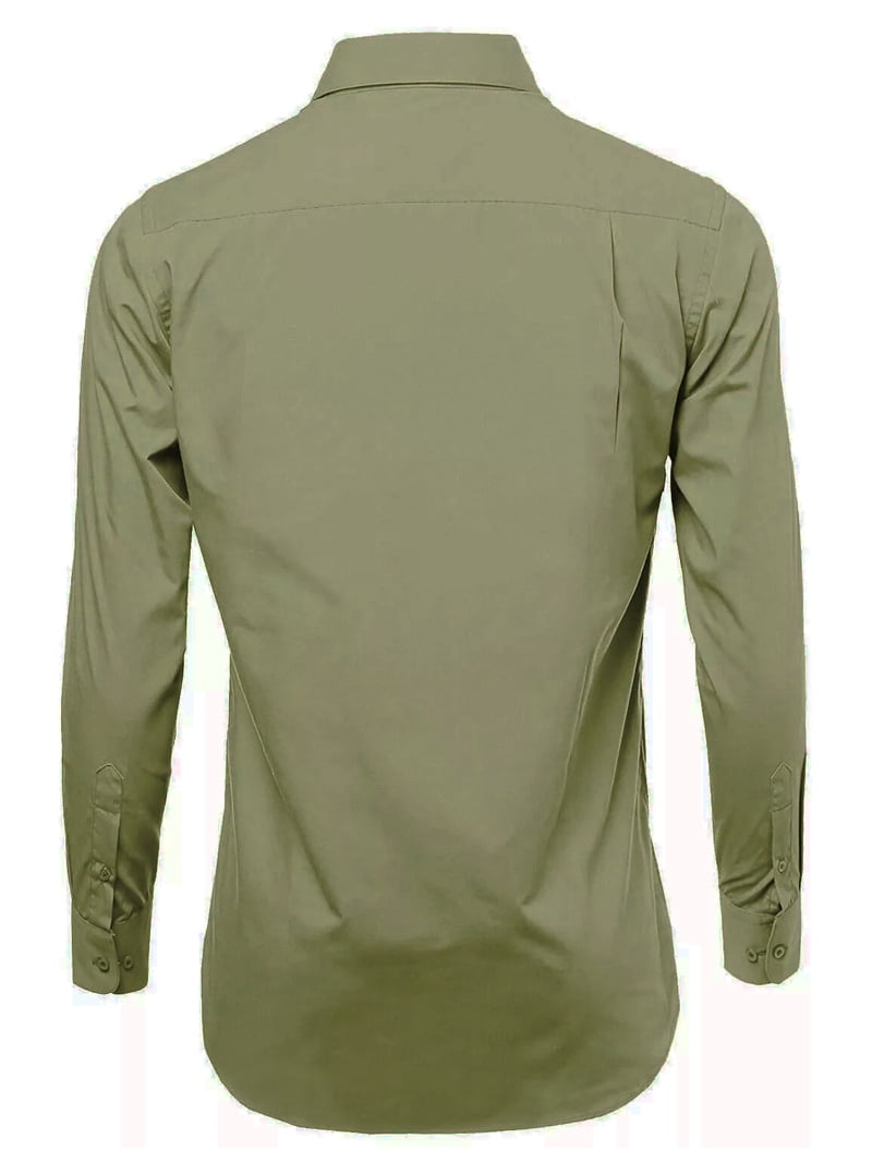 sage green men's dress shirt ORGANIC SOLID SAGE GREEN MENS DRESS SHIRT main image 1