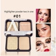thumbnail image 1 of Iluminador, hidratante, resistente al sudor, controla la grasa, corrector, maquillaje, tridimensional, polvo iluminador, reparador, bandeja reparadora, 1 of 4