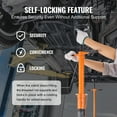 thumbnail image 5 of KFFKFF Support Stand, 3/4 Ton Pole Jack, Durable Jack Stand for Vehicles, Adjustable Height 43.3"-70.9", Stable Triangular Base, Mobile with Two Wheels, for Automotive Lifting, 5 of 9