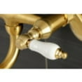 thumbnail image 4 of Kingston Brass KS515SB Wall Mount Bathroom Faucet, Brushed Brass, 4 of 5