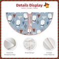 thumbnail image 5 of Halloween Christmas Tree Skirt - winter Scarf beer 30 Inches Christmas Tree Skirt for Halloween Holiday Indoor Home Christmas Tree Decorations with Three Ribbons, 5 of 7