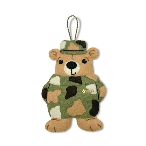 MerryCollectibles | ARMY BEAR felt ornament kit
