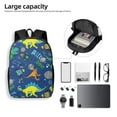 thumbnail image 4 of Xecao Dinosaur In Space print Travel Backpack, Large Computer Backpack for Men Women, College School Rucksack Book Bag, 4 of 5