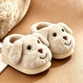 thumbnail image 4 of BCSIOAOI Kids Slippers Warm Fuzzy Closed Toe Indoor House Shoes, 4 of 5