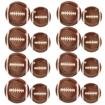 GETAJGHSD Rugby Football Party Paper Plates for Snack Serving 20 Pcs